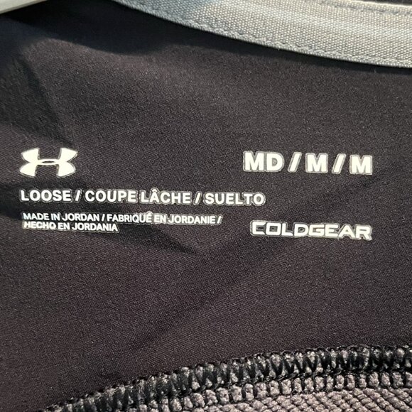 Under Armour Quarter Zip Pullover Womens Size M Gray Long Sleeve - Picture 7 of 9